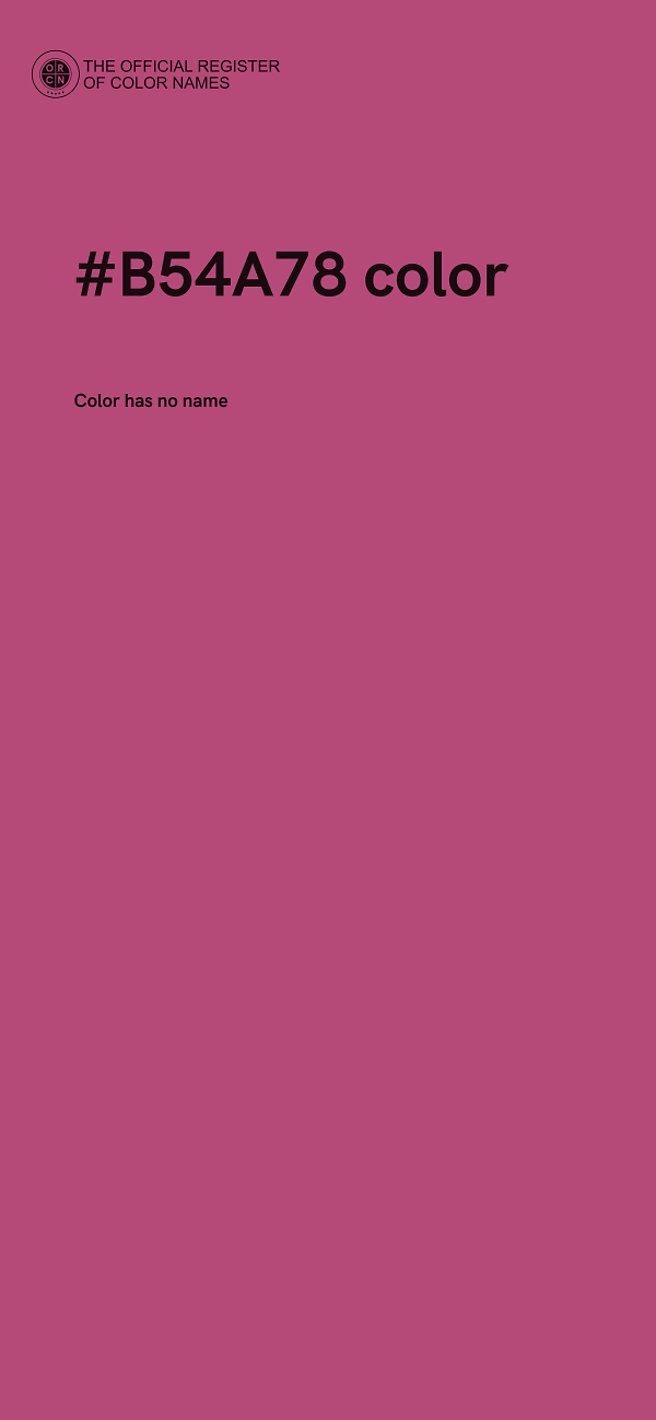 #B54A78 color image