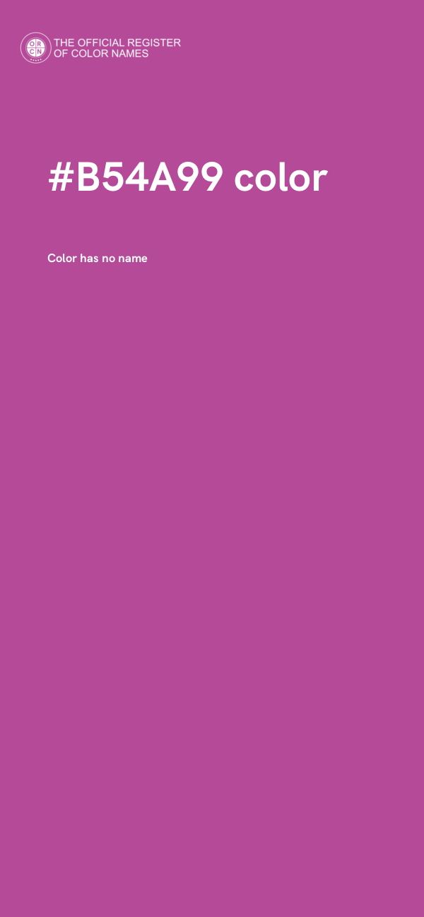 #B54A99 color image