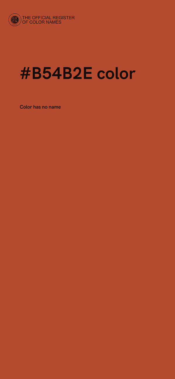 #B54B2E color image