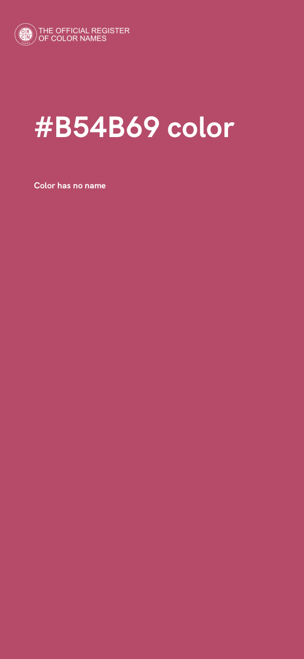#B54B69 color image