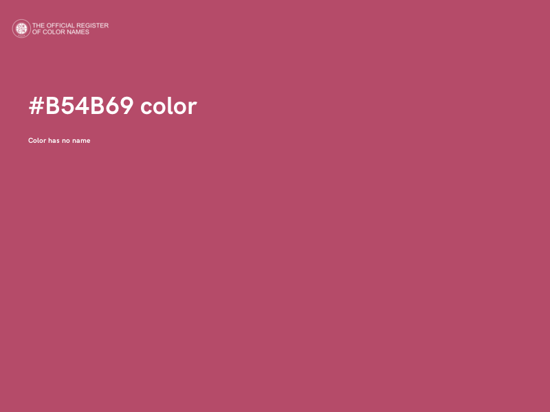 #B54B69 color image
