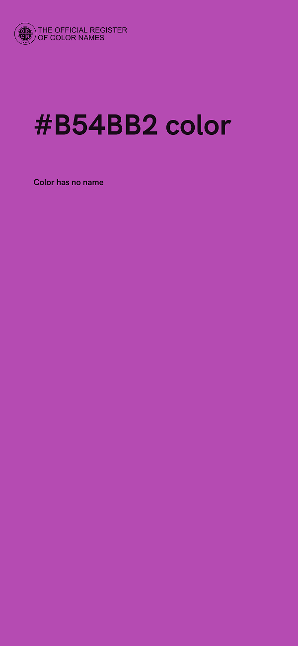 #B54BB2 color image