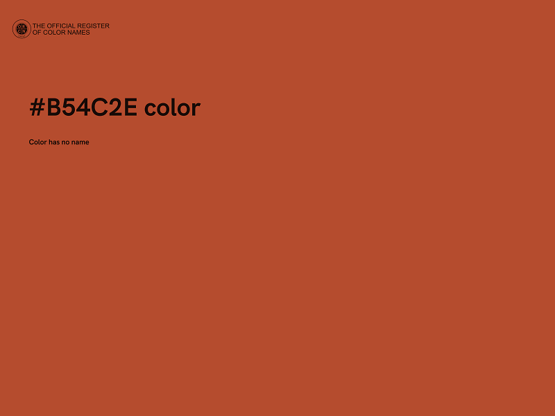 #B54C2E color image