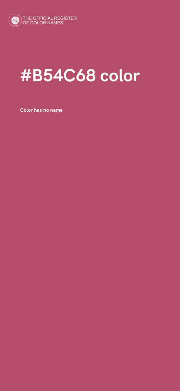 #B54C68 color image