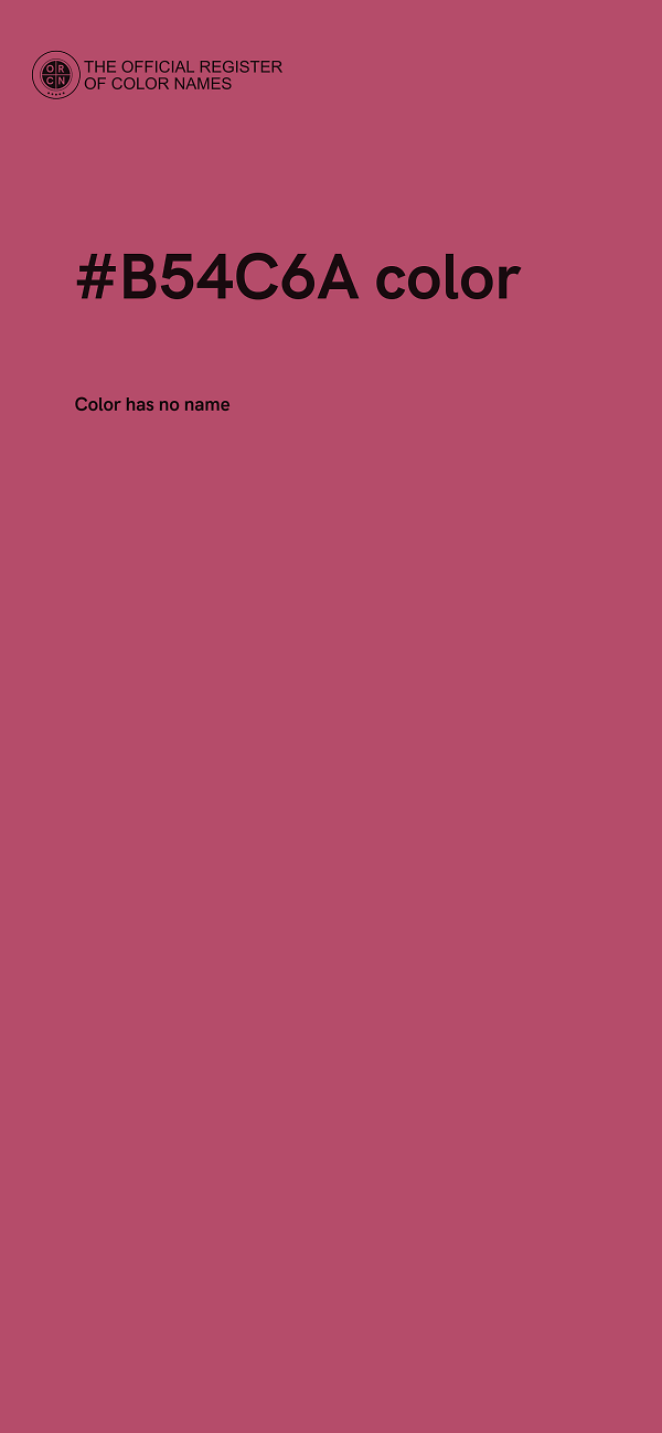 #B54C6A color image