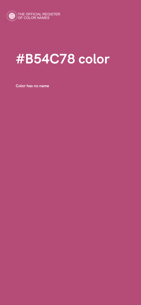 #B54C78 color image