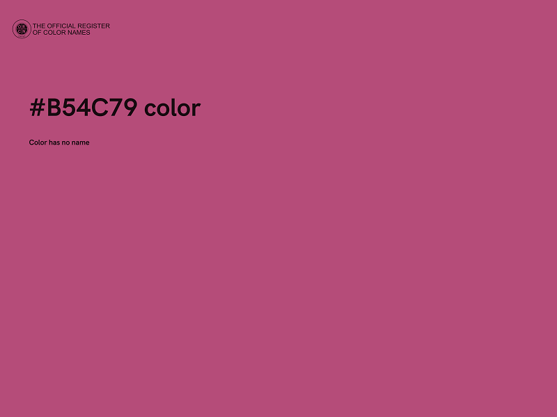 #B54C79 color image