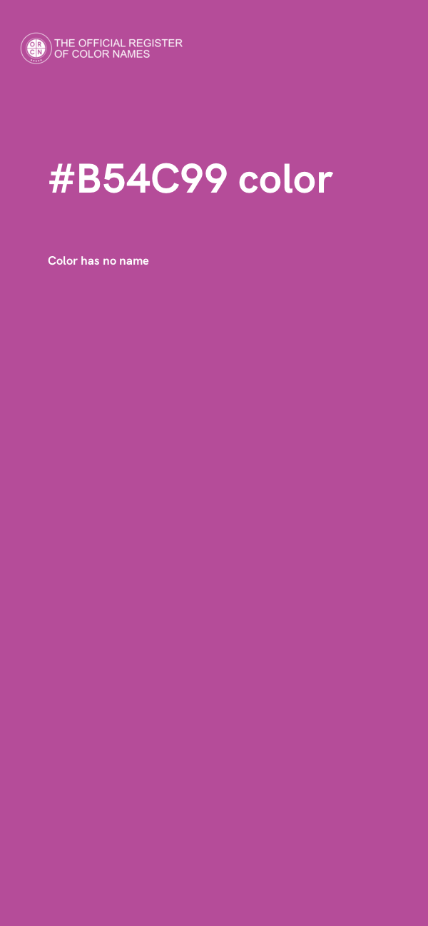 #B54C99 color image