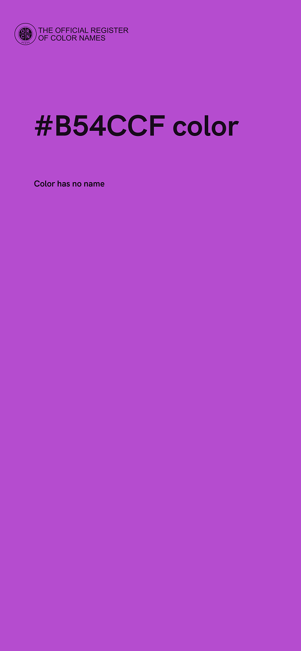#B54CCF color image