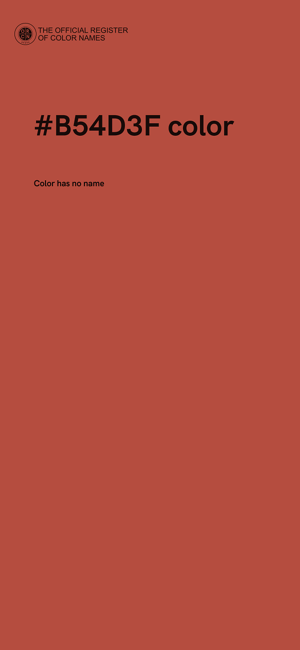 #B54D3F color image