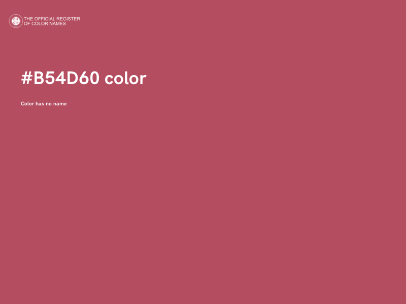 #B54D60 color image
