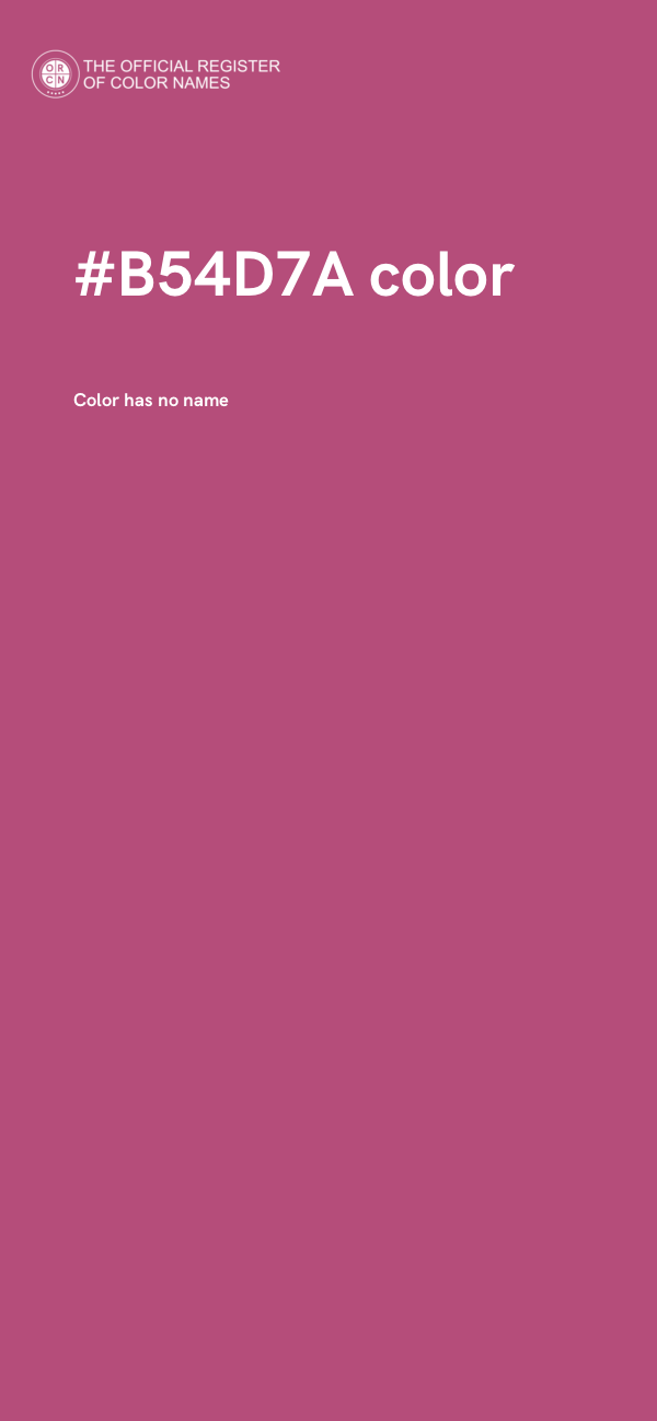#B54D7A color image