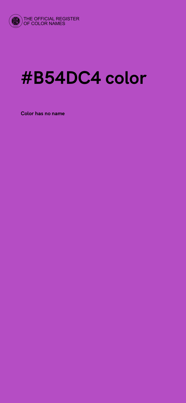 #B54DC4 color image
