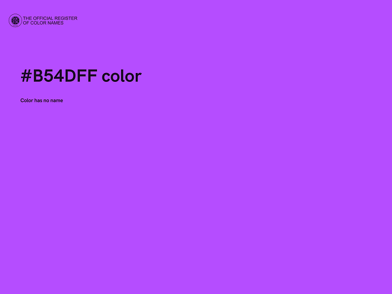 #B54DFF color image