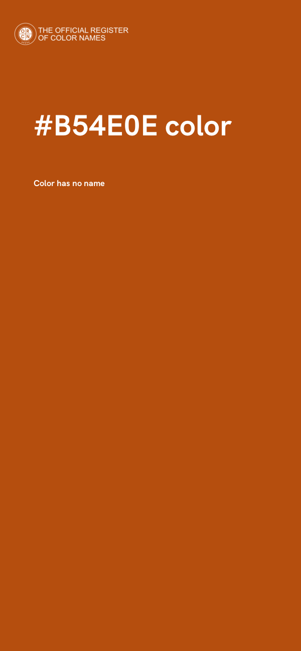 #B54E0E color image