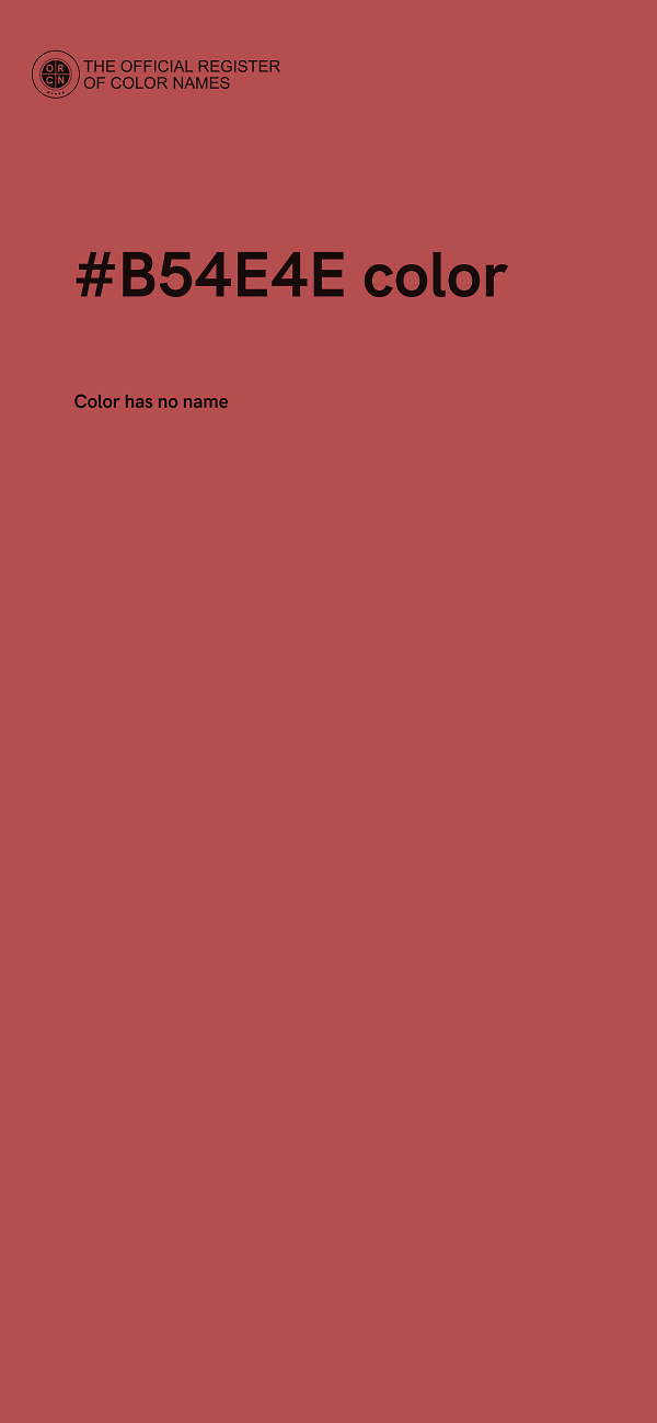 #B54E4E color image
