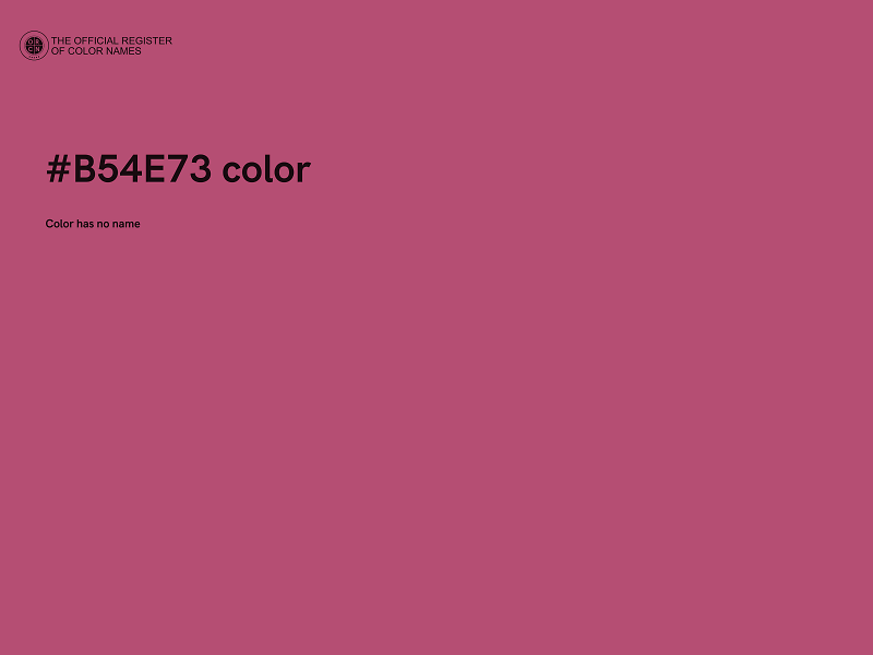 #B54E73 color image