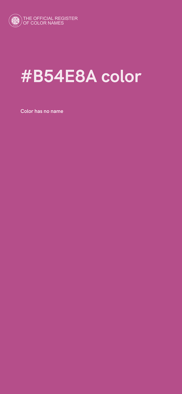 #B54E8A color image