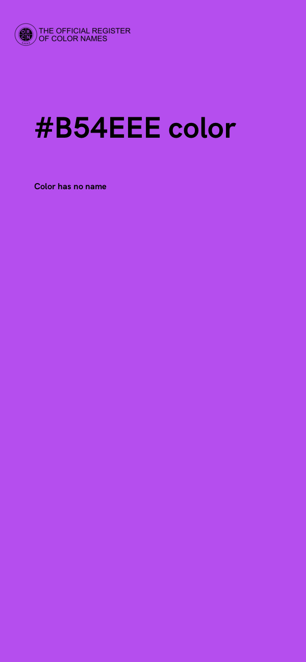 #B54EEE color image