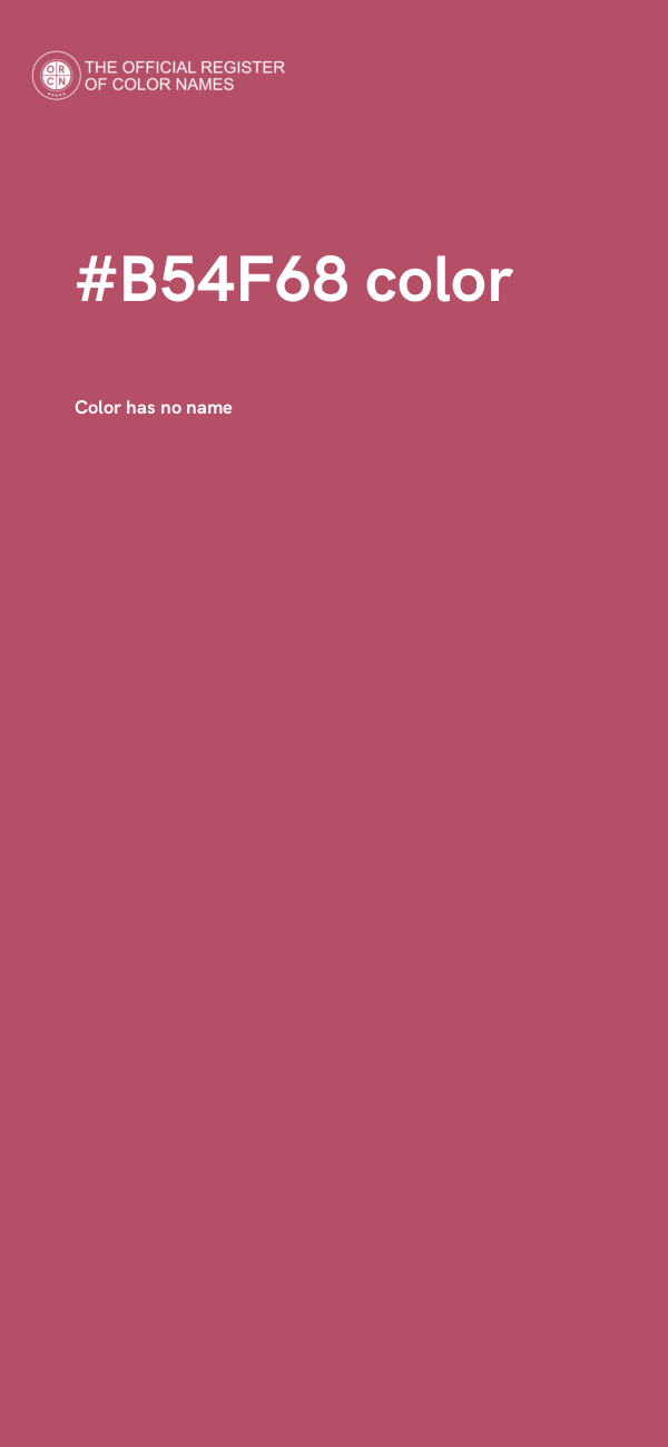 #B54F68 color image