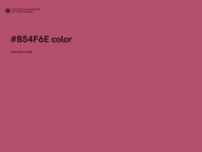 #B54F6E color image