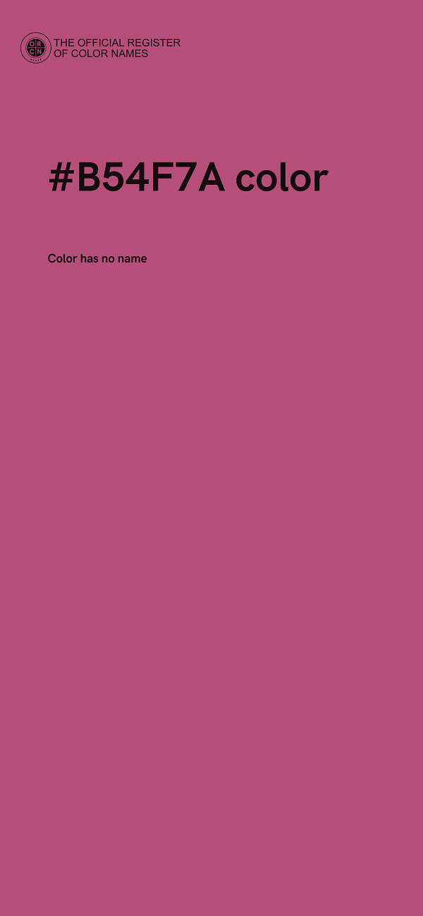 #B54F7A color image