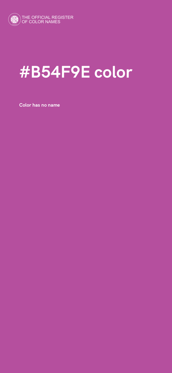 #B54F9E color image