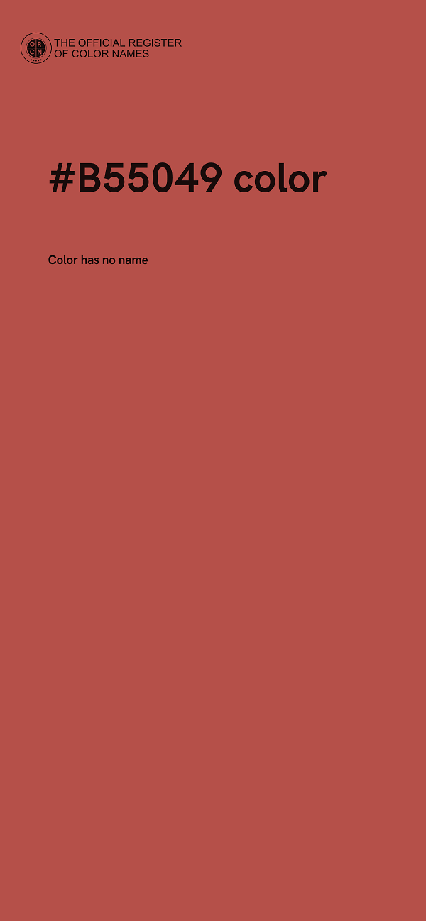 #B55049 color image