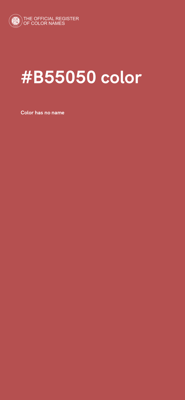 #B55050 color image
