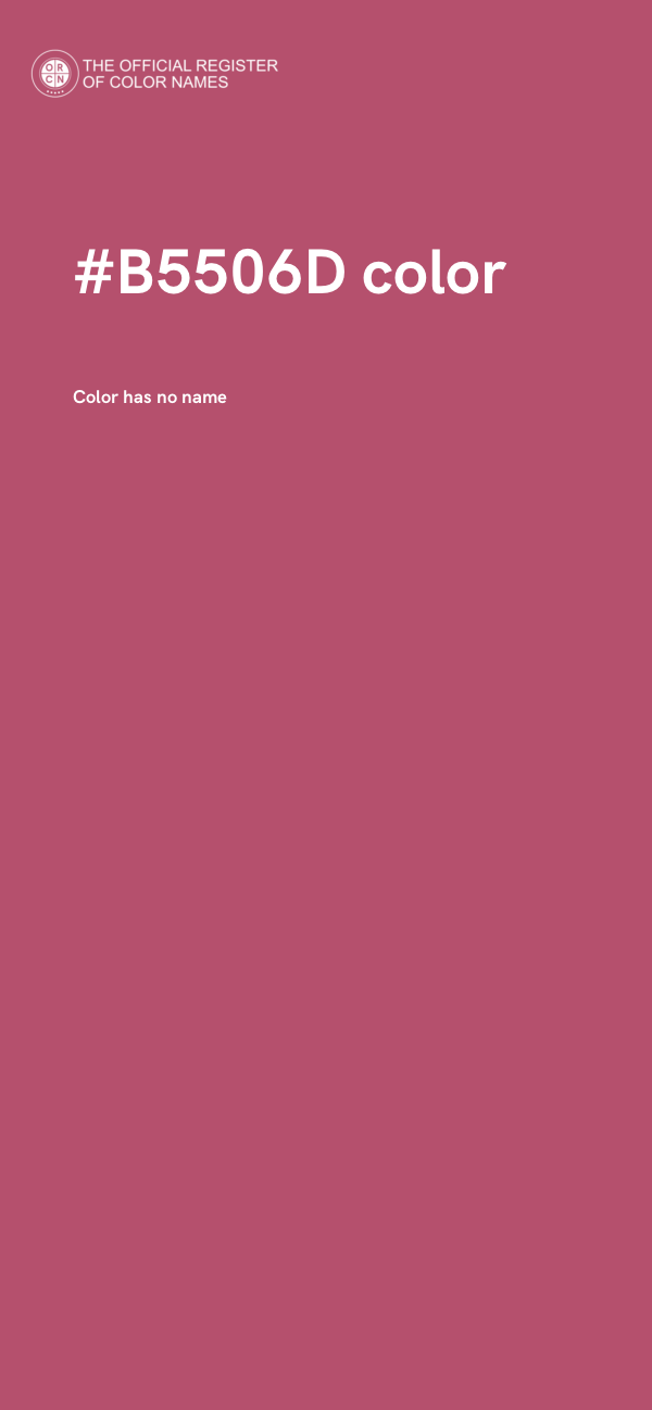#B5506D color image