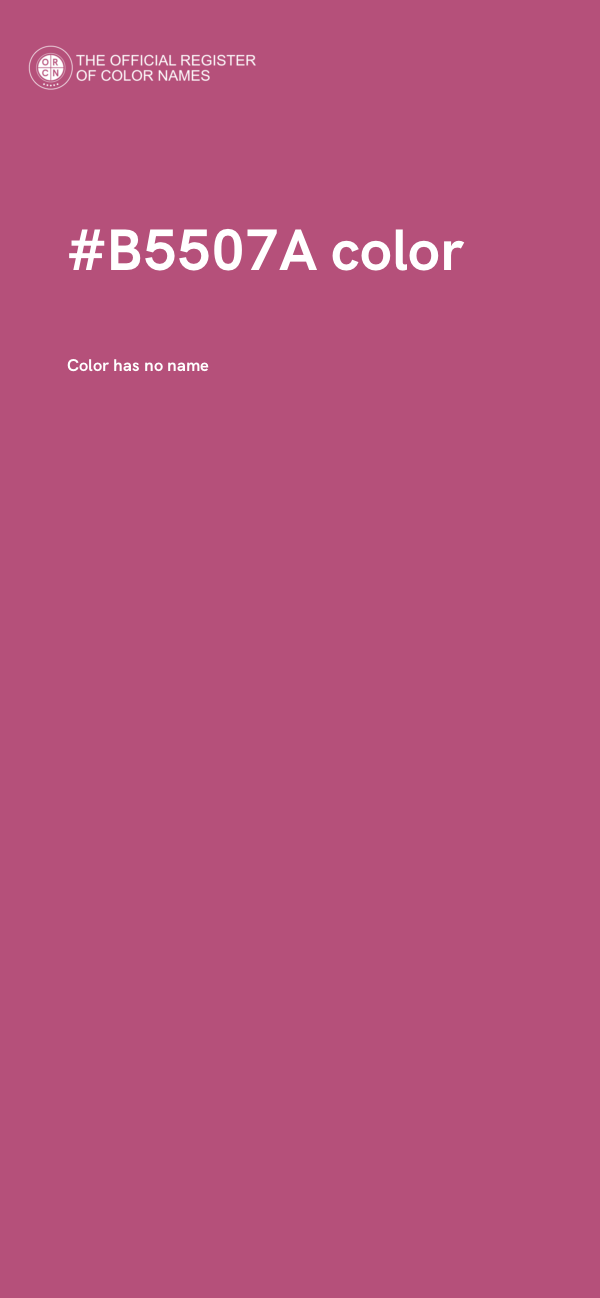 #B5507A color image