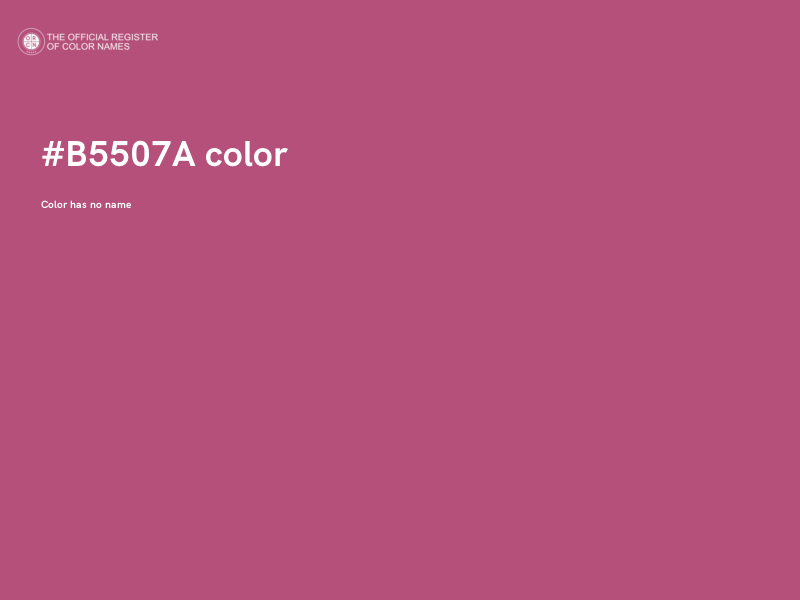 #B5507A color image