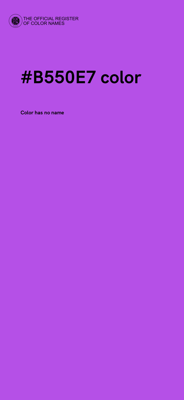 #B550E7 color image