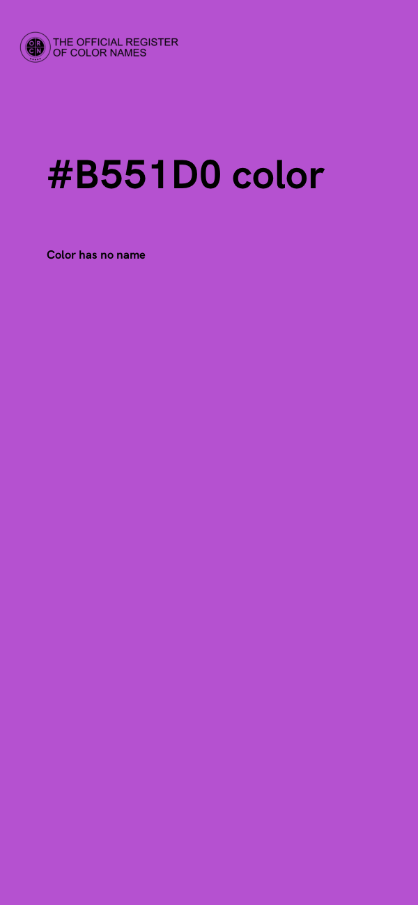 #B551D0 color image
