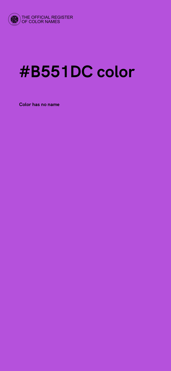 #B551DC color image