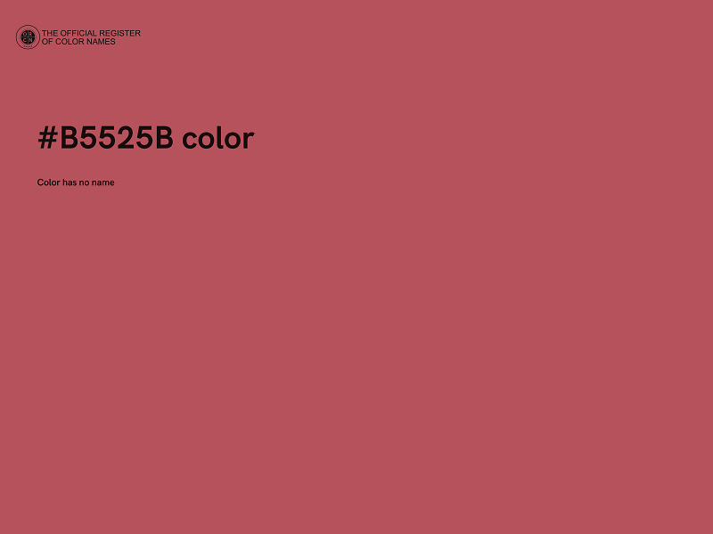 #B5525B color image