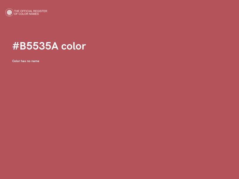 #B5535A color image