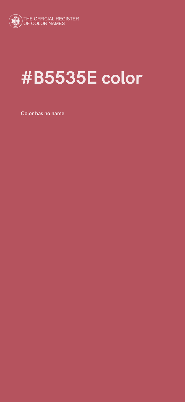 #B5535E color image