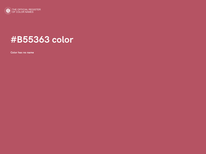 #B55363 color image
