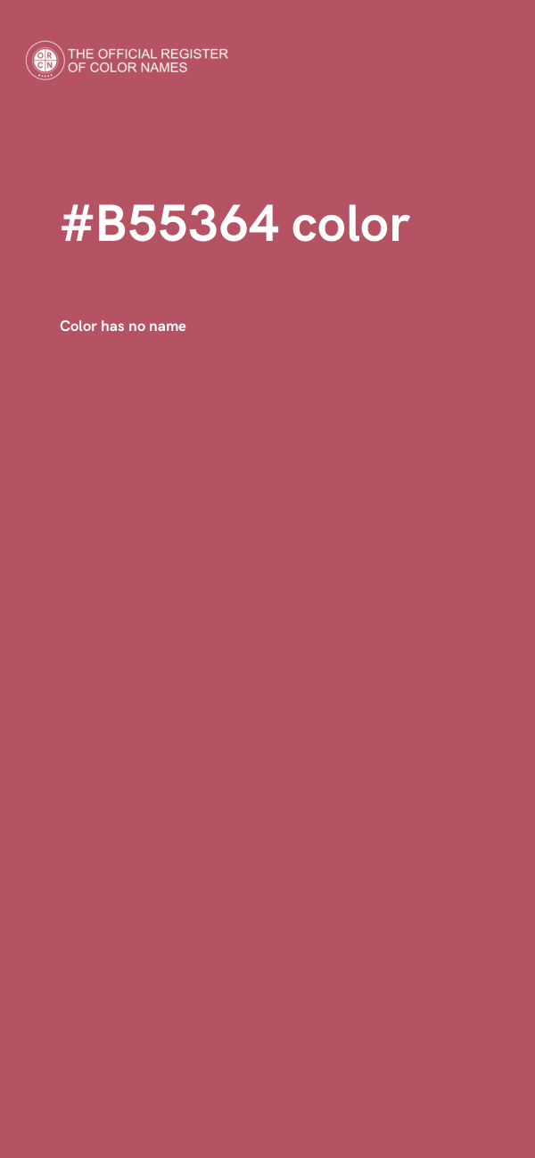 #B55364 color image