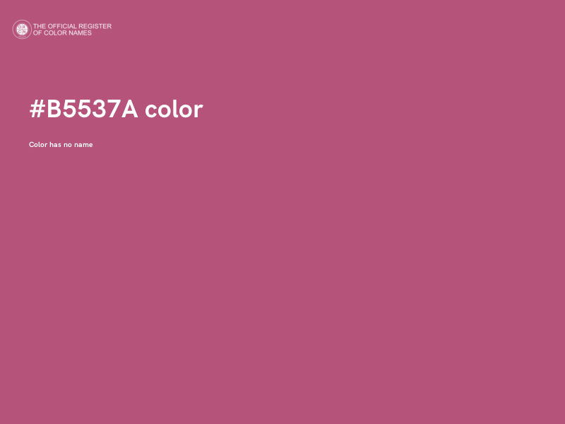 #B5537A color image