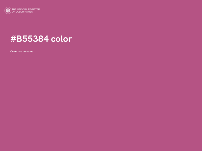#B55384 color image