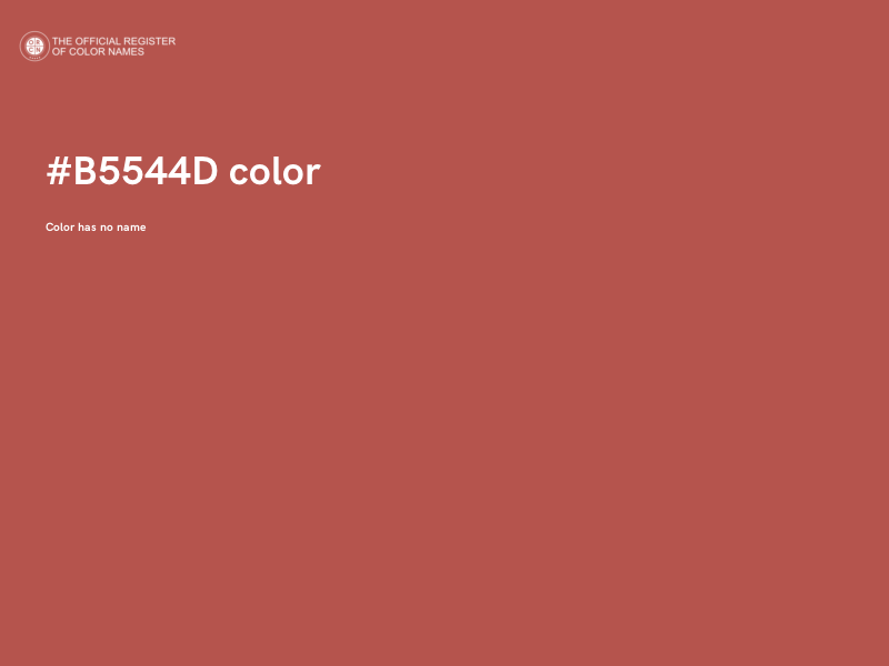 #B5544D color image
