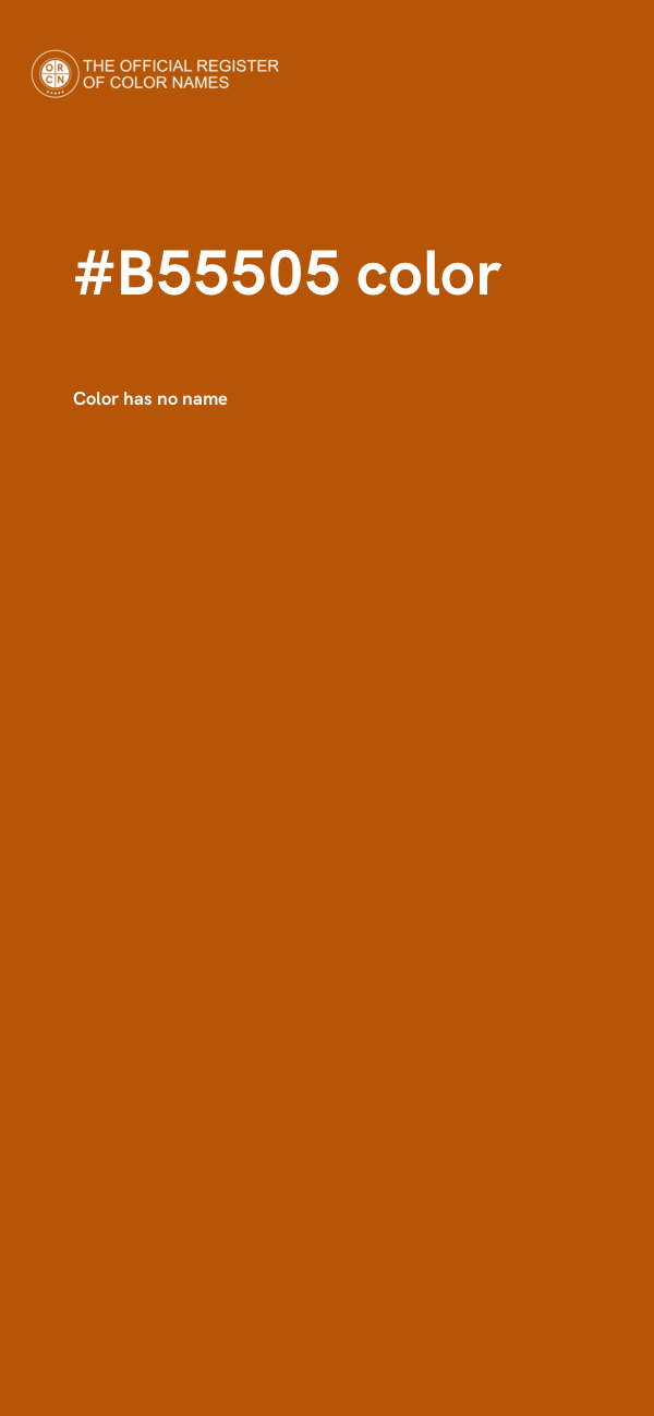 #B55505 color image