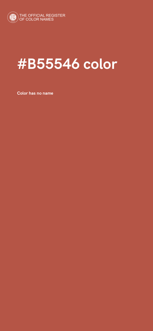 #B55546 color image