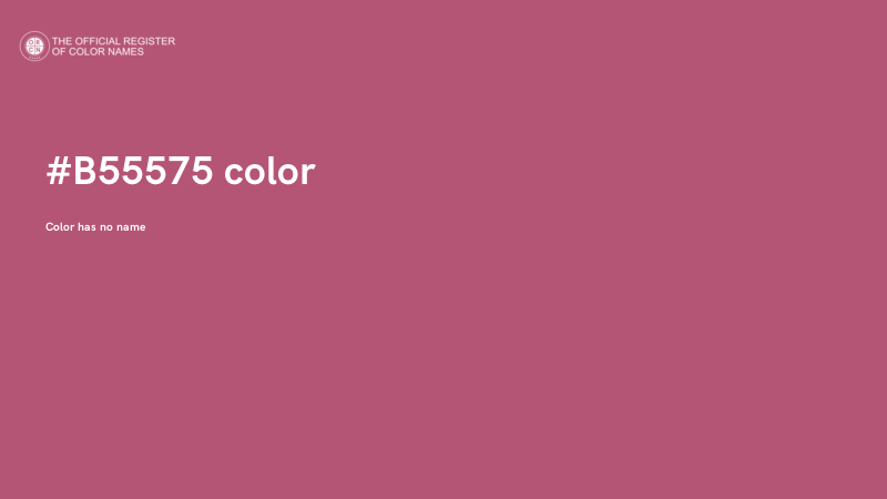 #B55575 color image