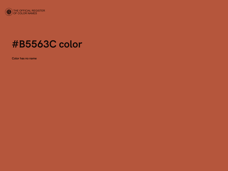 #B5563C color image