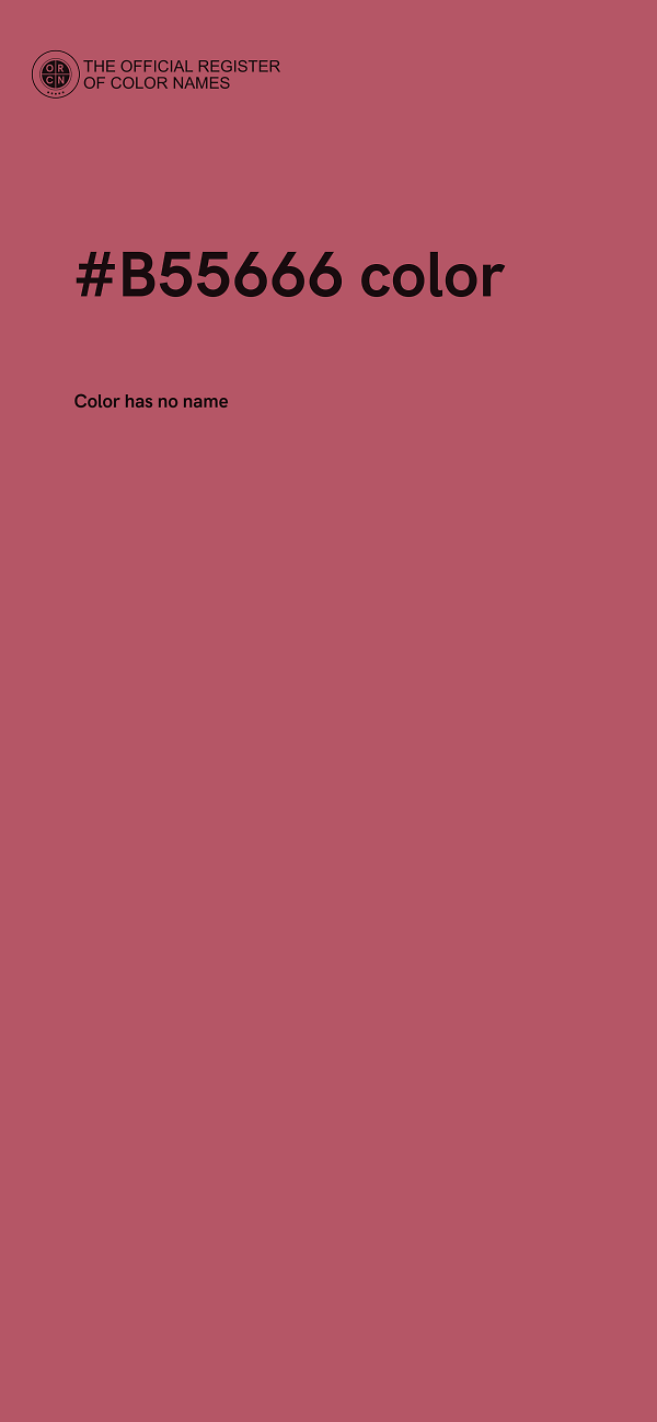#B55666 color image