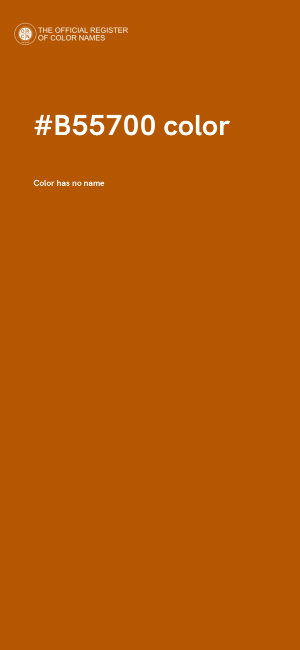 #B55700 color image