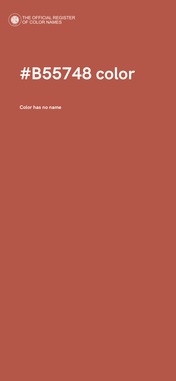 #B55748 color image